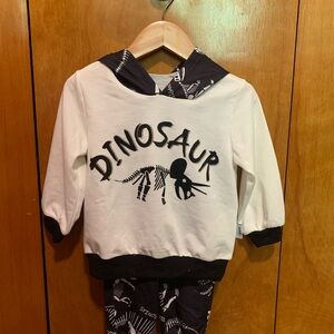 New Size 18-24 Months Dinosaur Hoodie and Pants Set